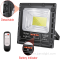 LED solar flood light with digital display